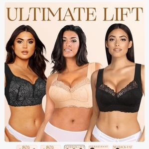 Ultimate lift bras size 2X lot of 3 bras NWT tic tock